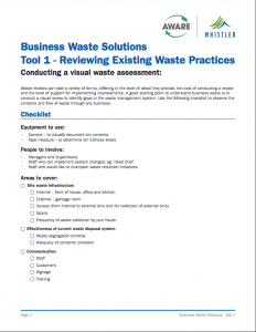 Reviewing Existing Waste Systems (Tool 1)
